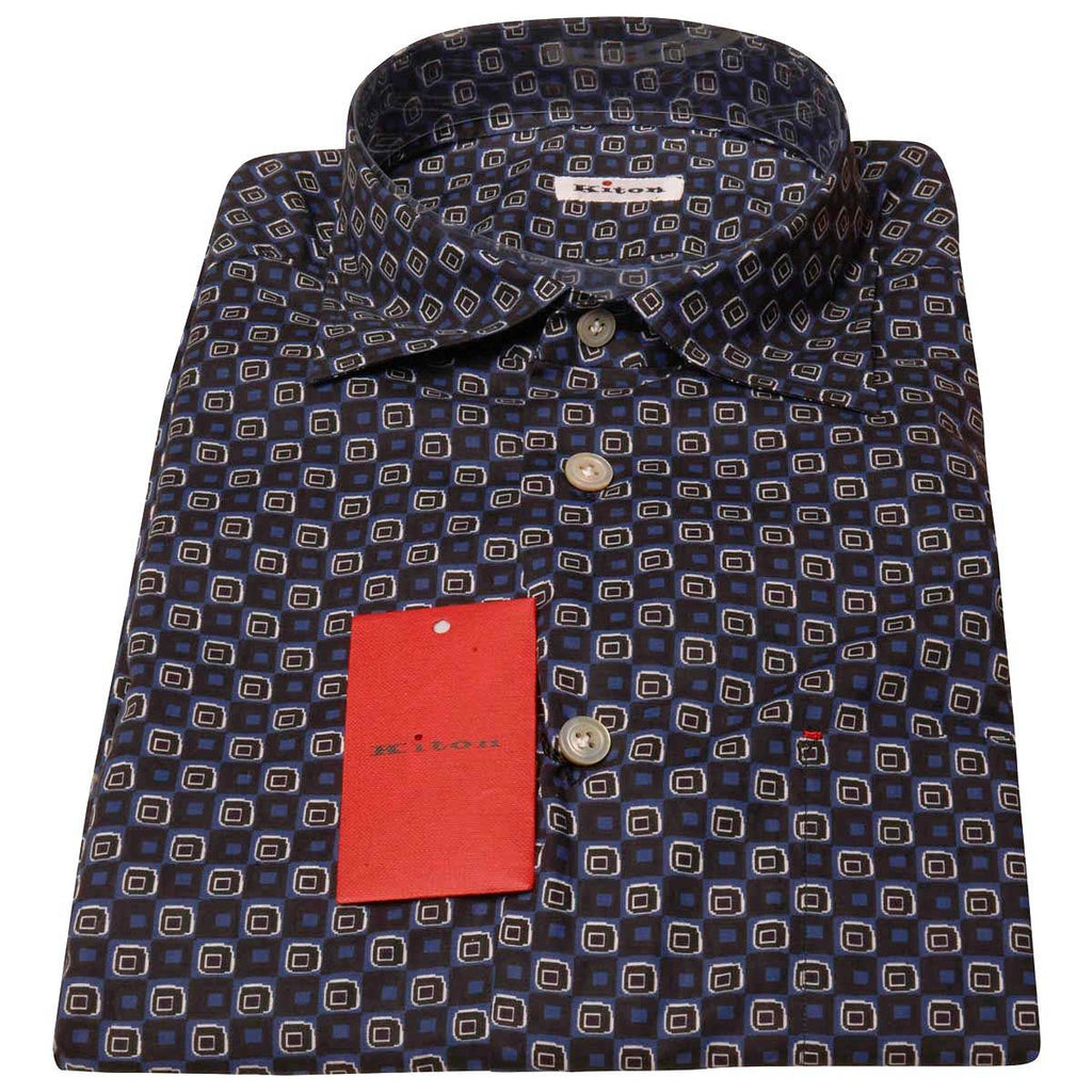 KITON Multicolor Cotton Shirt