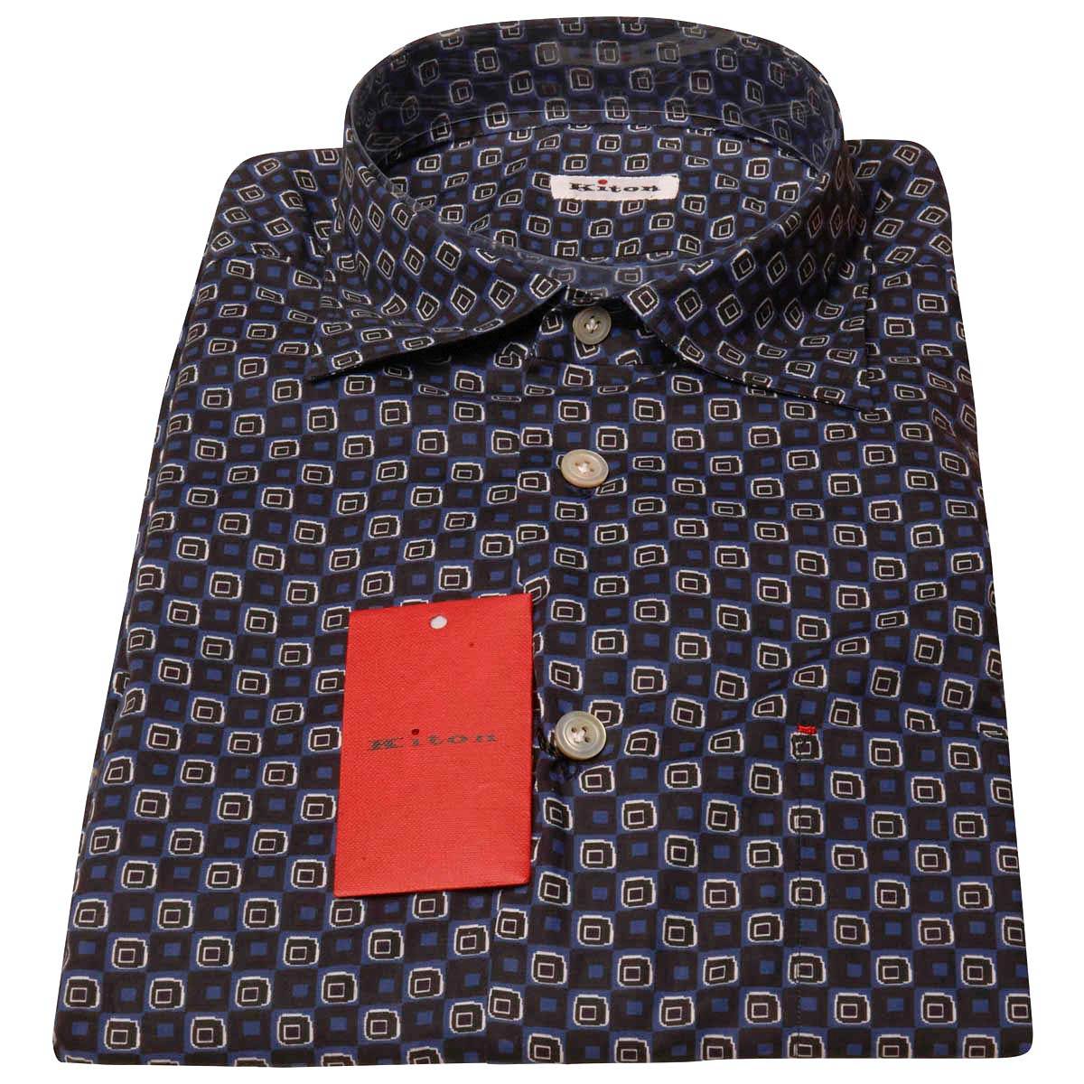 KITON Multicolor Cotton Shirt