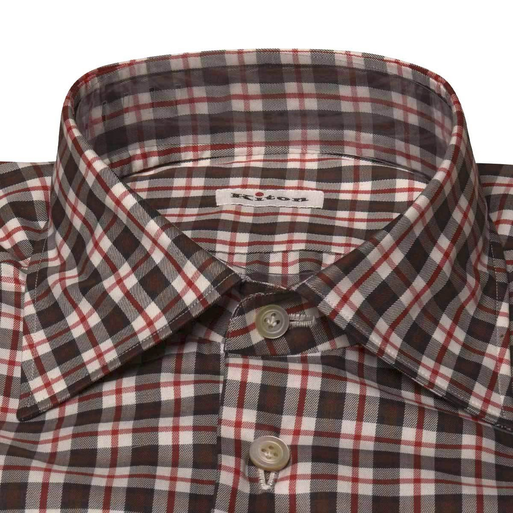 KITON Multicolor Cotton Shirt