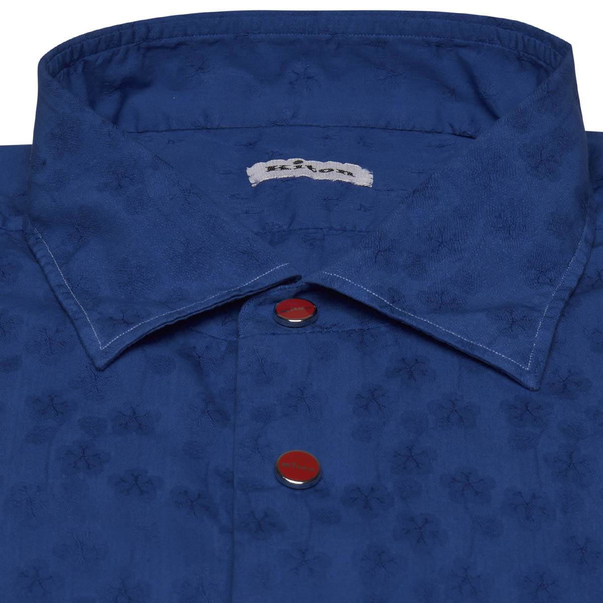 Kiton KITON Blue Cotton Shirt Blue 001