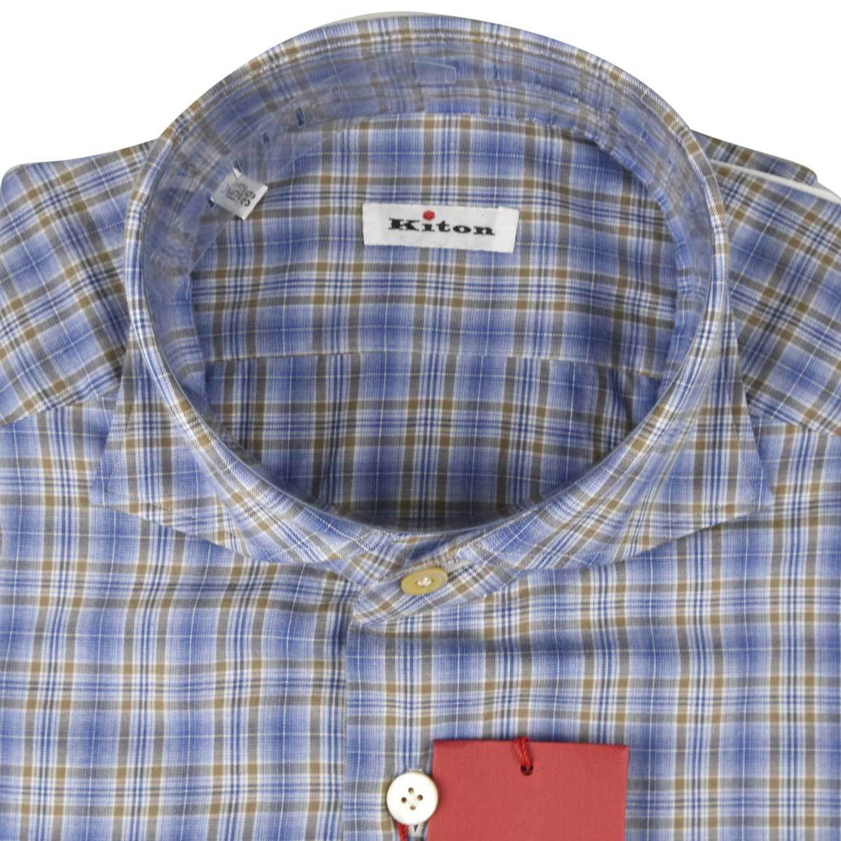 KITON Multicolor Cotton Shirt