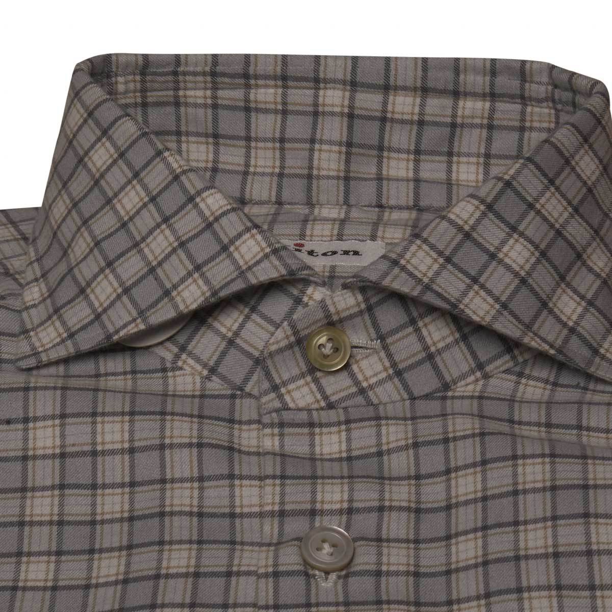 KITON Multicolor Cotton Shirt