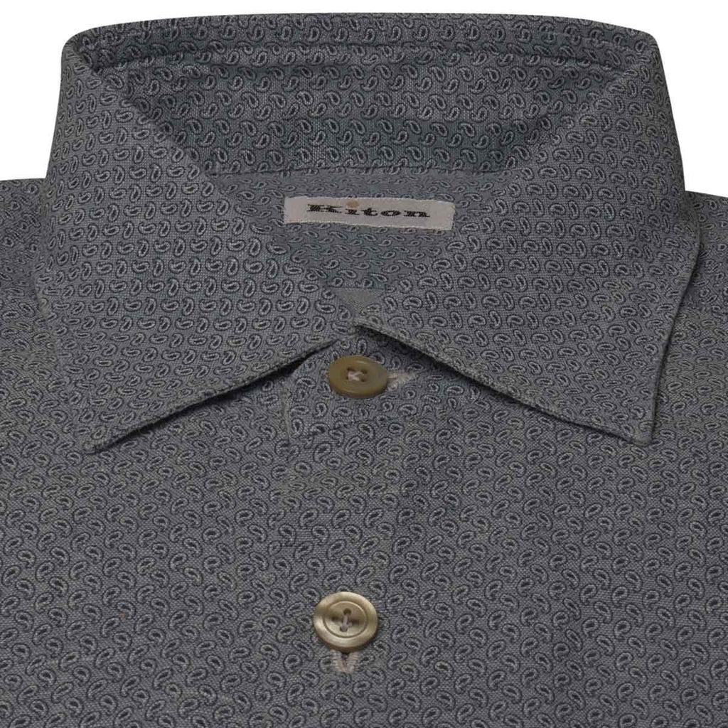 Kiton KITON Light Blue Cotton Shirt Light Blue 001
