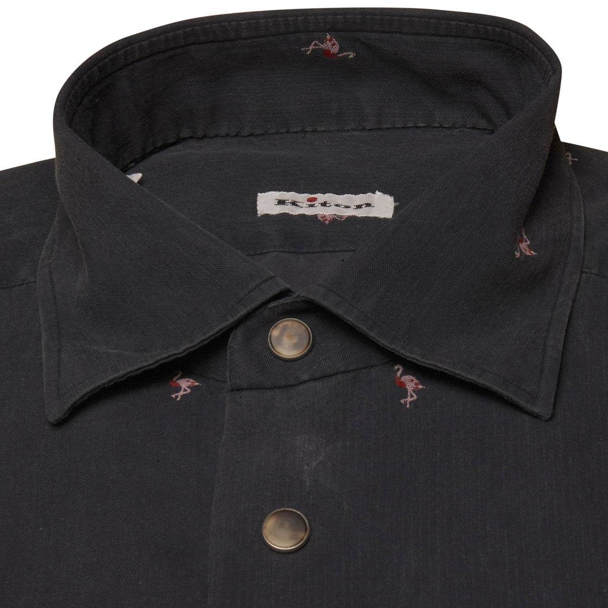 Kiton KITON Blue Cotton Shirt Blue 001