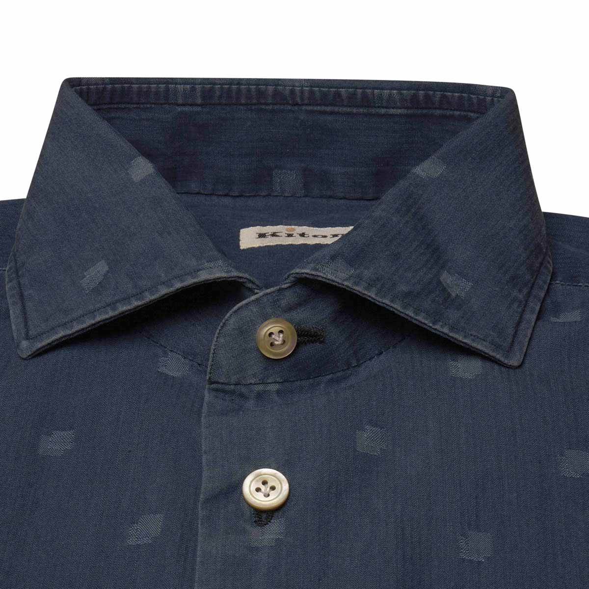Kiton KITON Blue Cotton Shirt Multicolor 001
