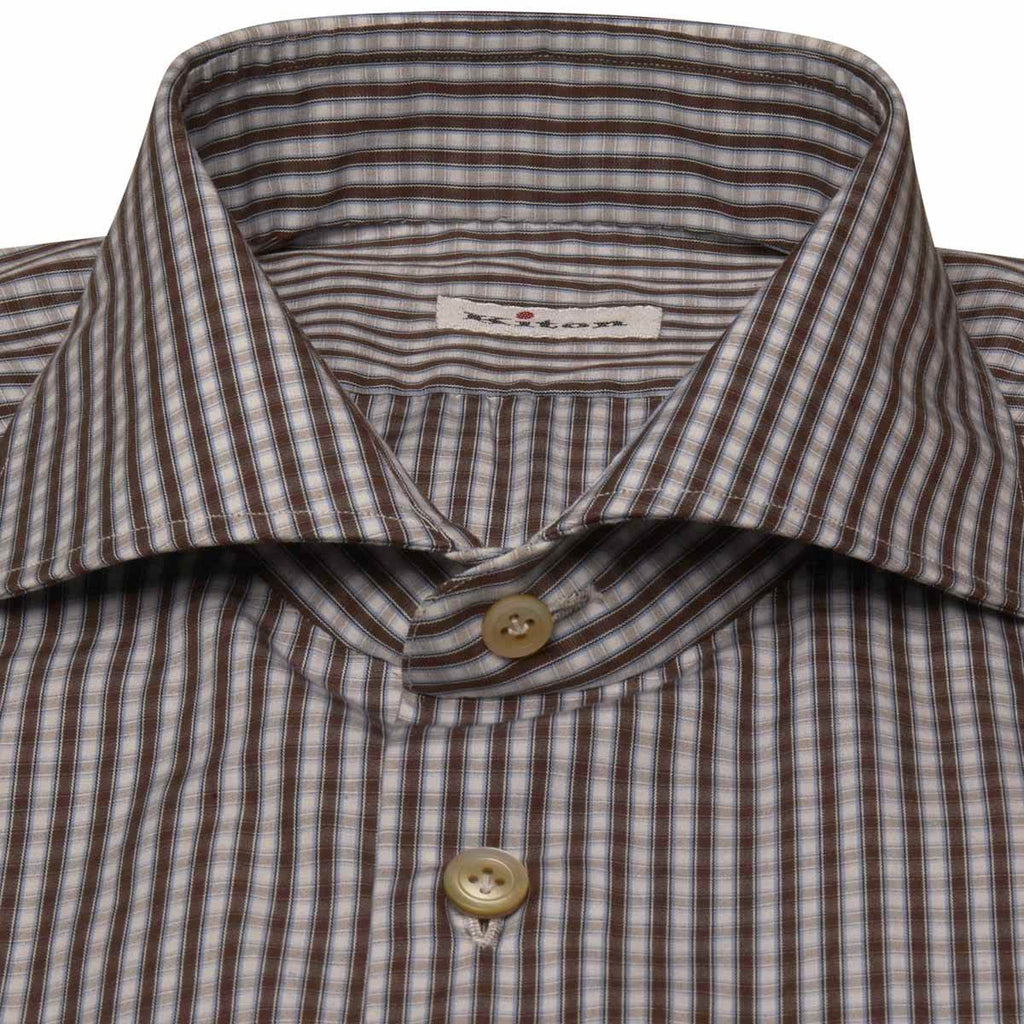 KITON Multicolor Cotton Shirt