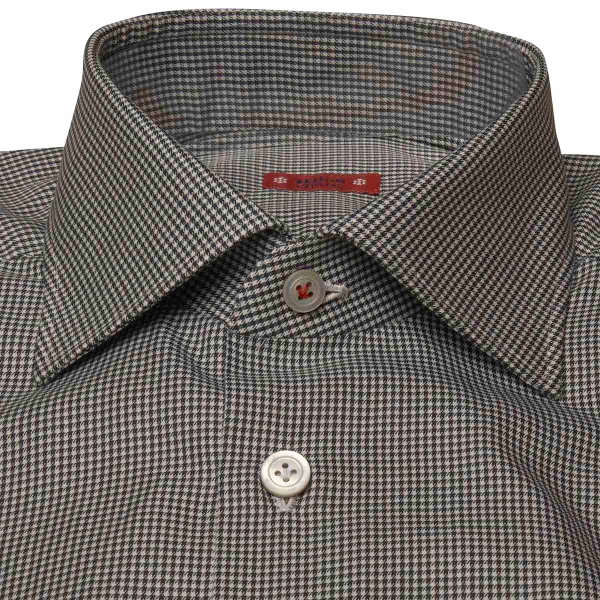 KITON Black White Cotton Shirt