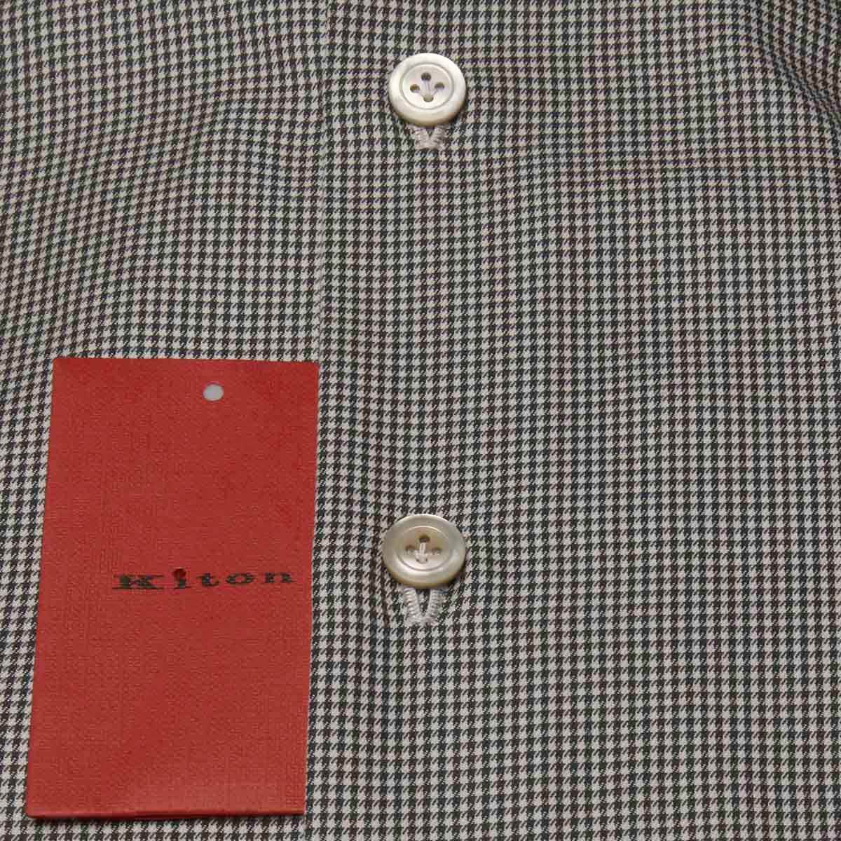 KITON Black White Cotton Shirt