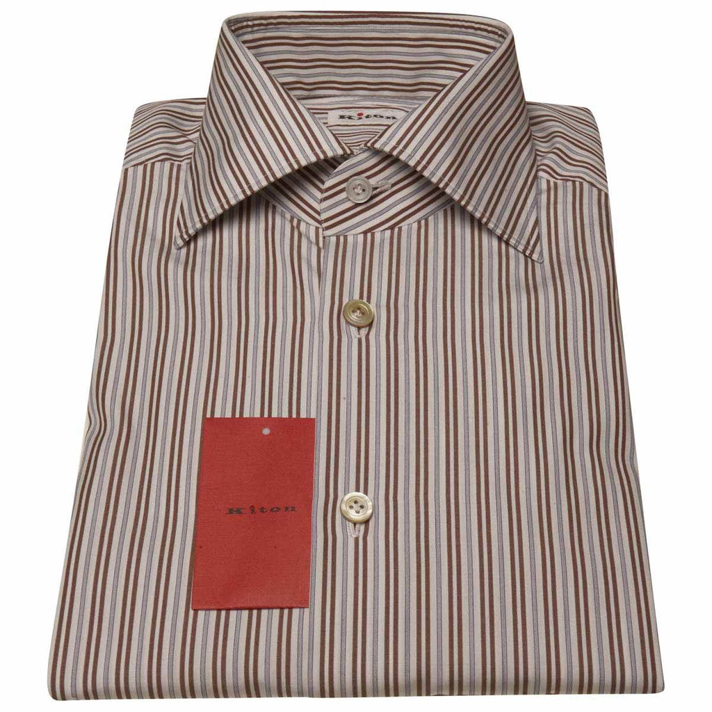 KITON Multicolor Cotton Shirt