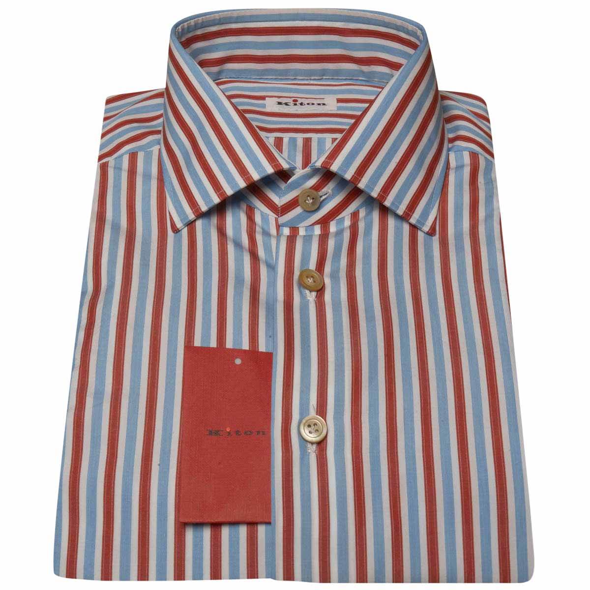KITON Multicolor Cotton Shirt
