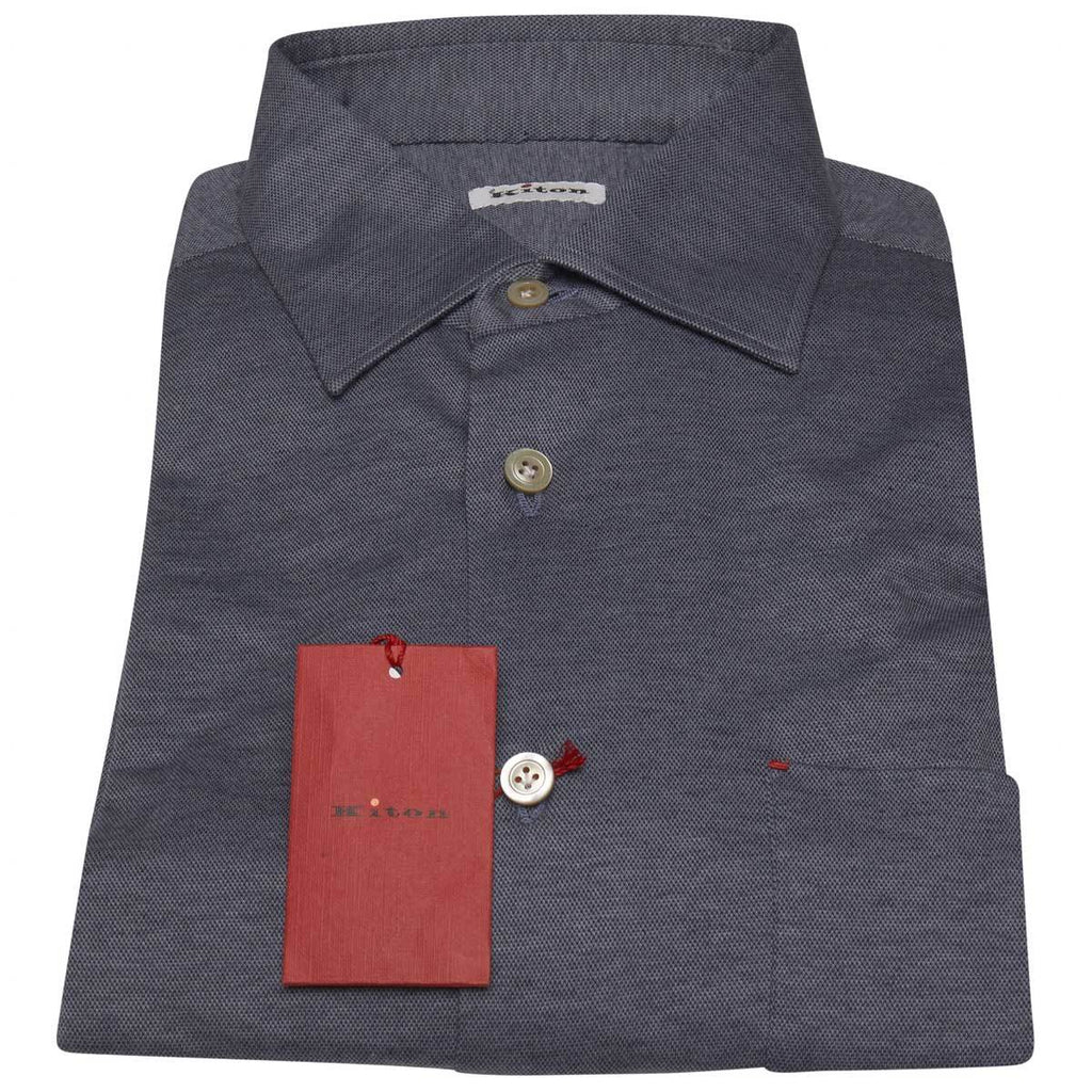 Kiton KITON Blue Cotton Shirt Blue 000
