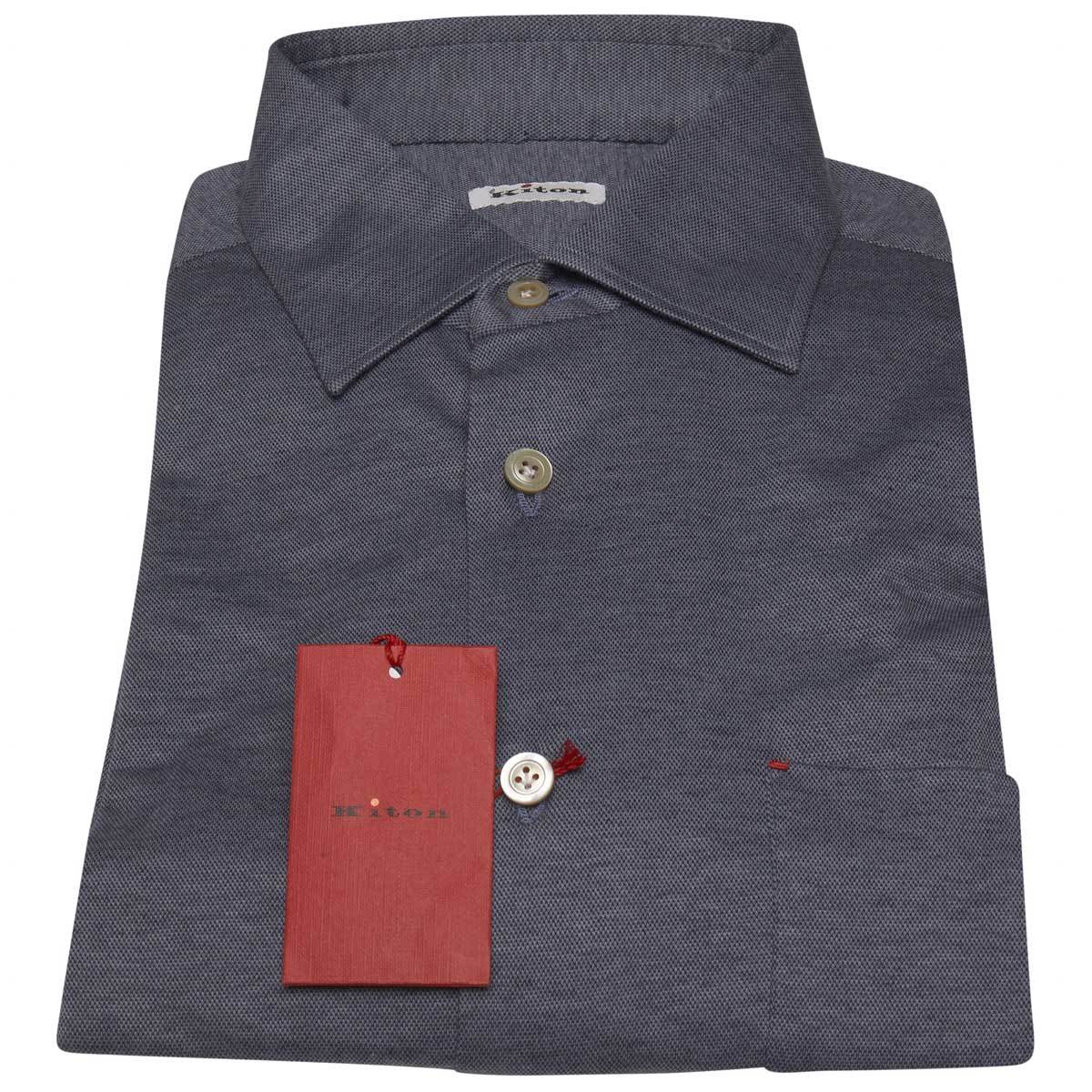 Kiton KITON Blue Cotton Shirt Blue 000