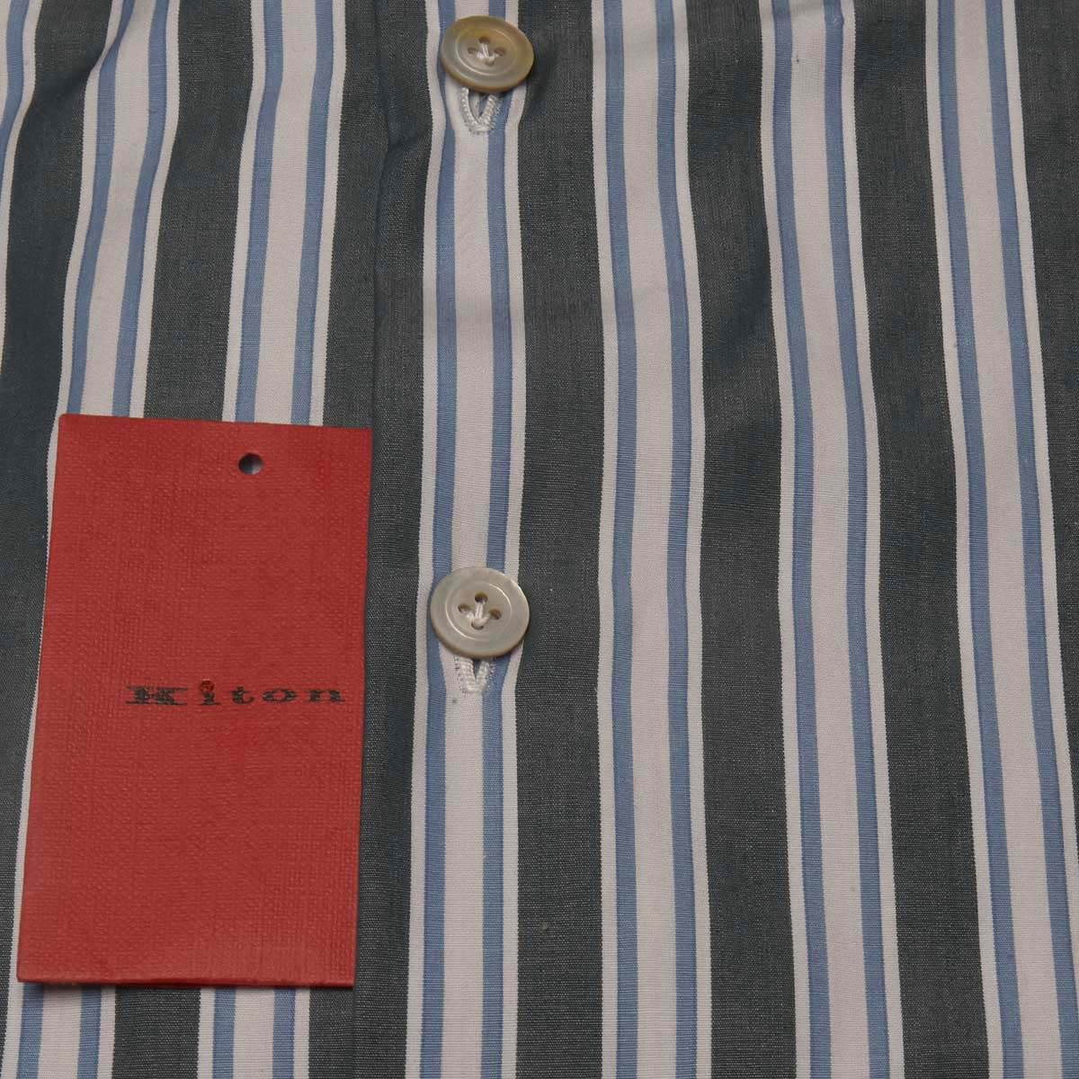 KITON Multicolor Cotton Shirt