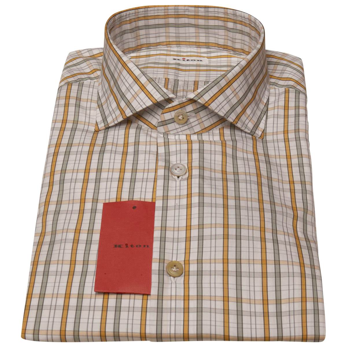 KITON Multicolor Cotton Shirt