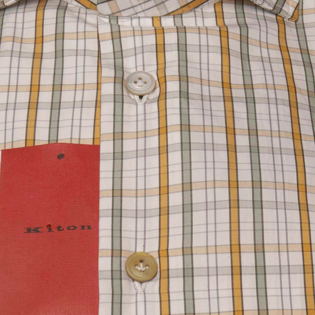 KITON Multicolor Cotton Shirt
