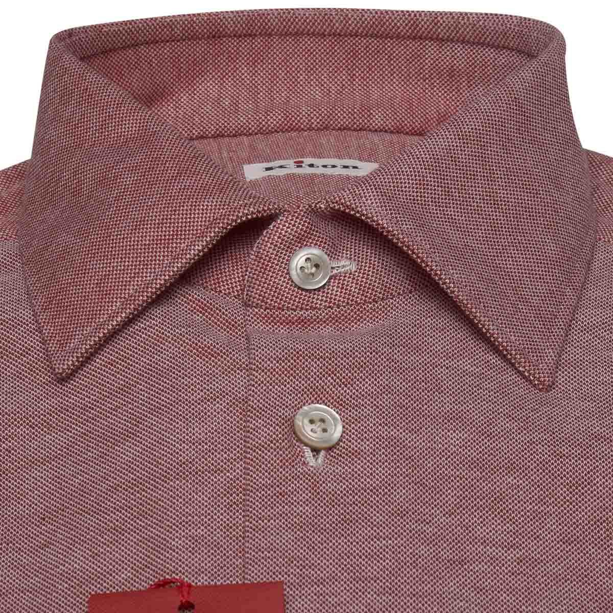 Kiton KITON Red Cotton Shirt Red 001