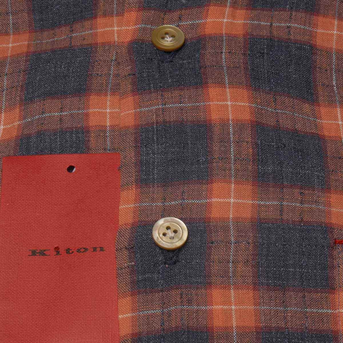 KITON Multicolor Linen Shirt
