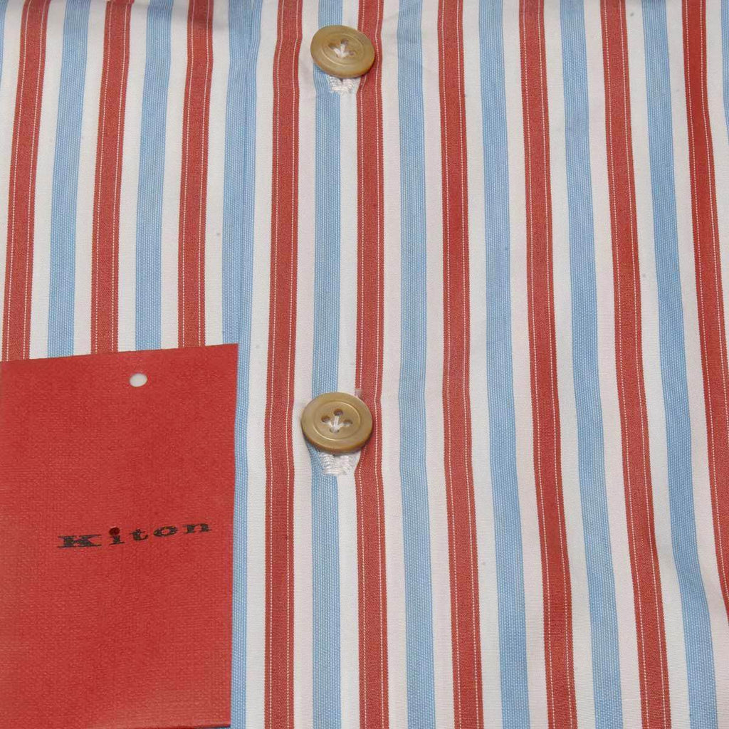 KITON Multicolor Cotton Shirt