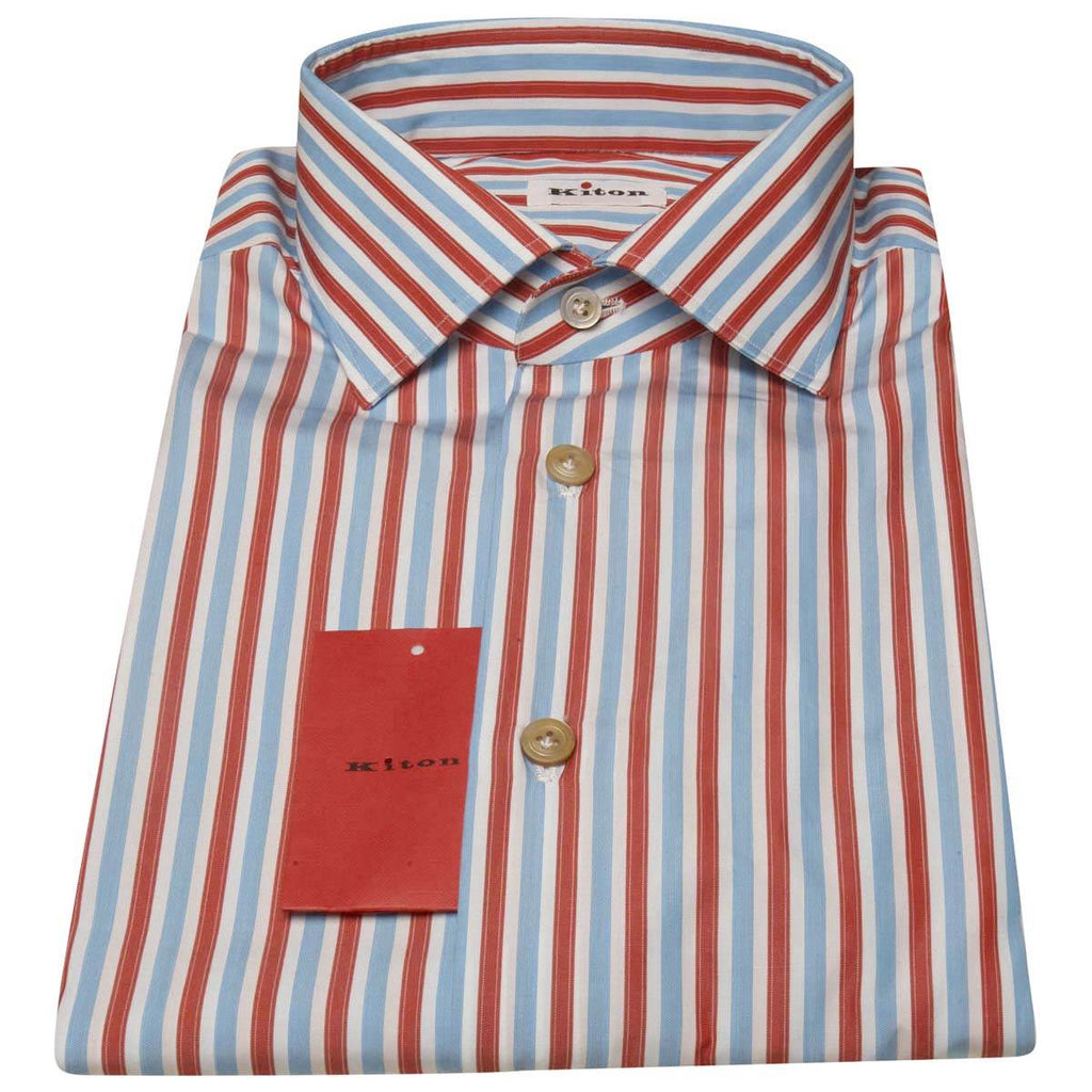 KITON Multicolor Cotton Shirt
