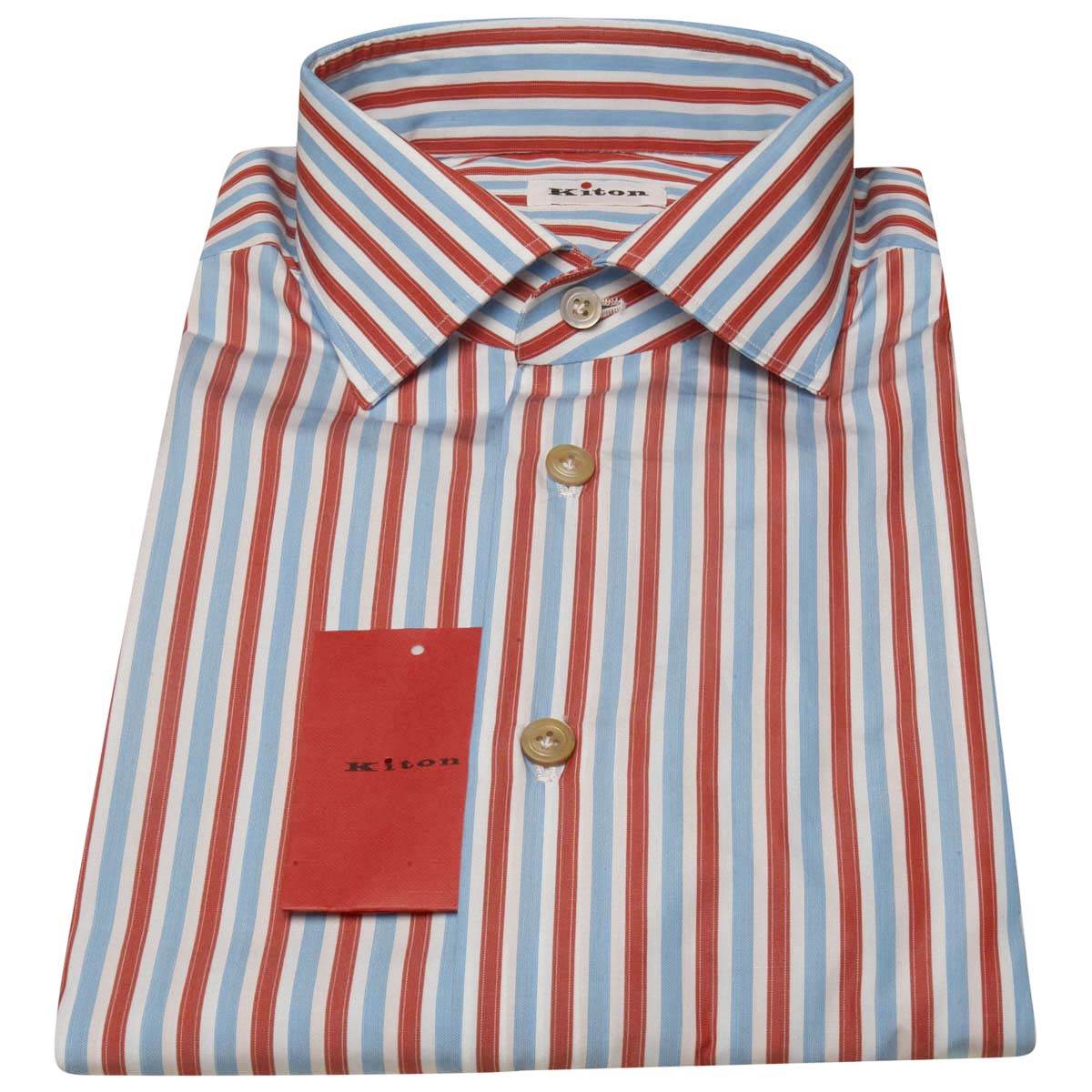 KITON Multicolor Cotton Shirt