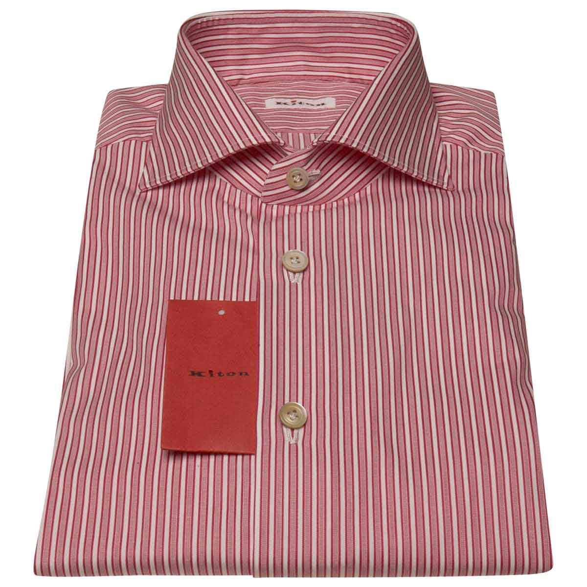 Kiton KITON Red White Cotton Shirt Red/White 000