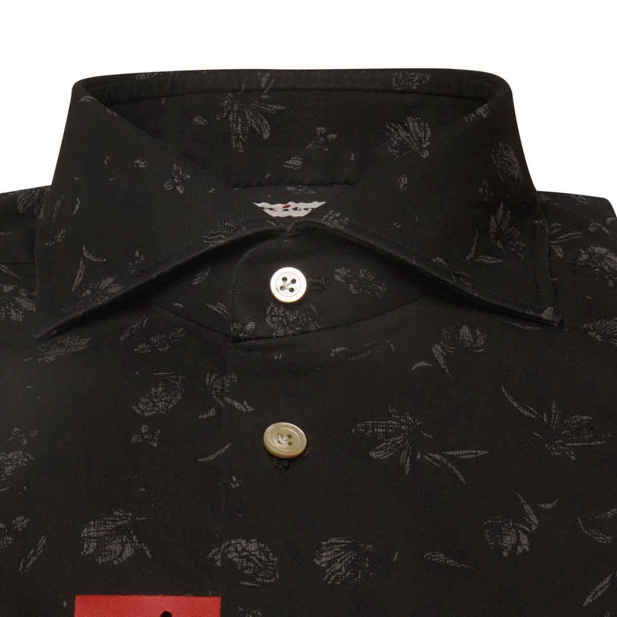 Kiton KITON Black Cotton Shirt Black 001