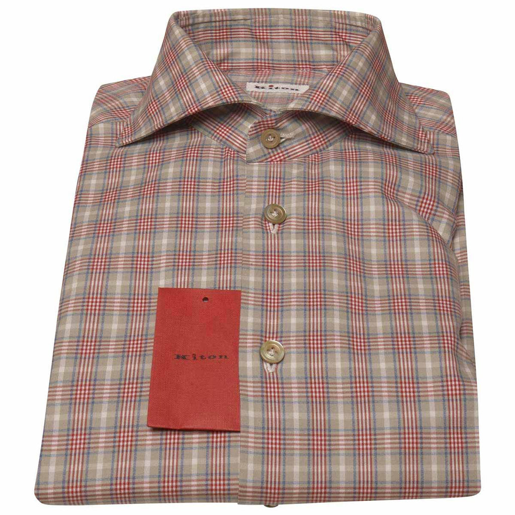 KITON Multicolor Cotton Shirt