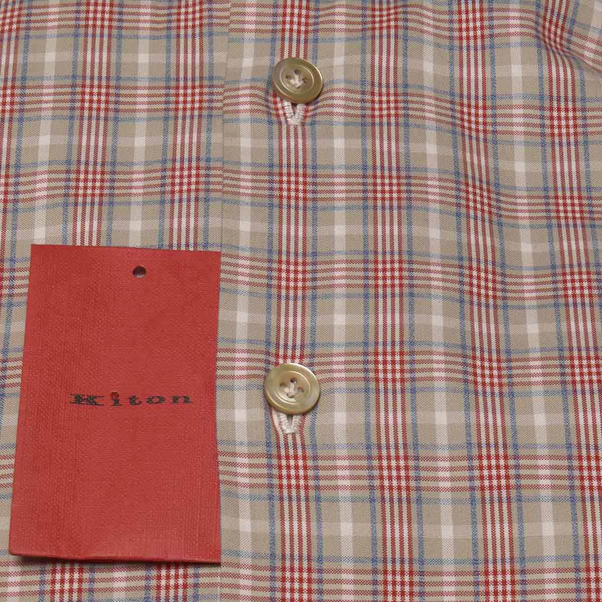 KITON Multicolor Cotton Shirt
