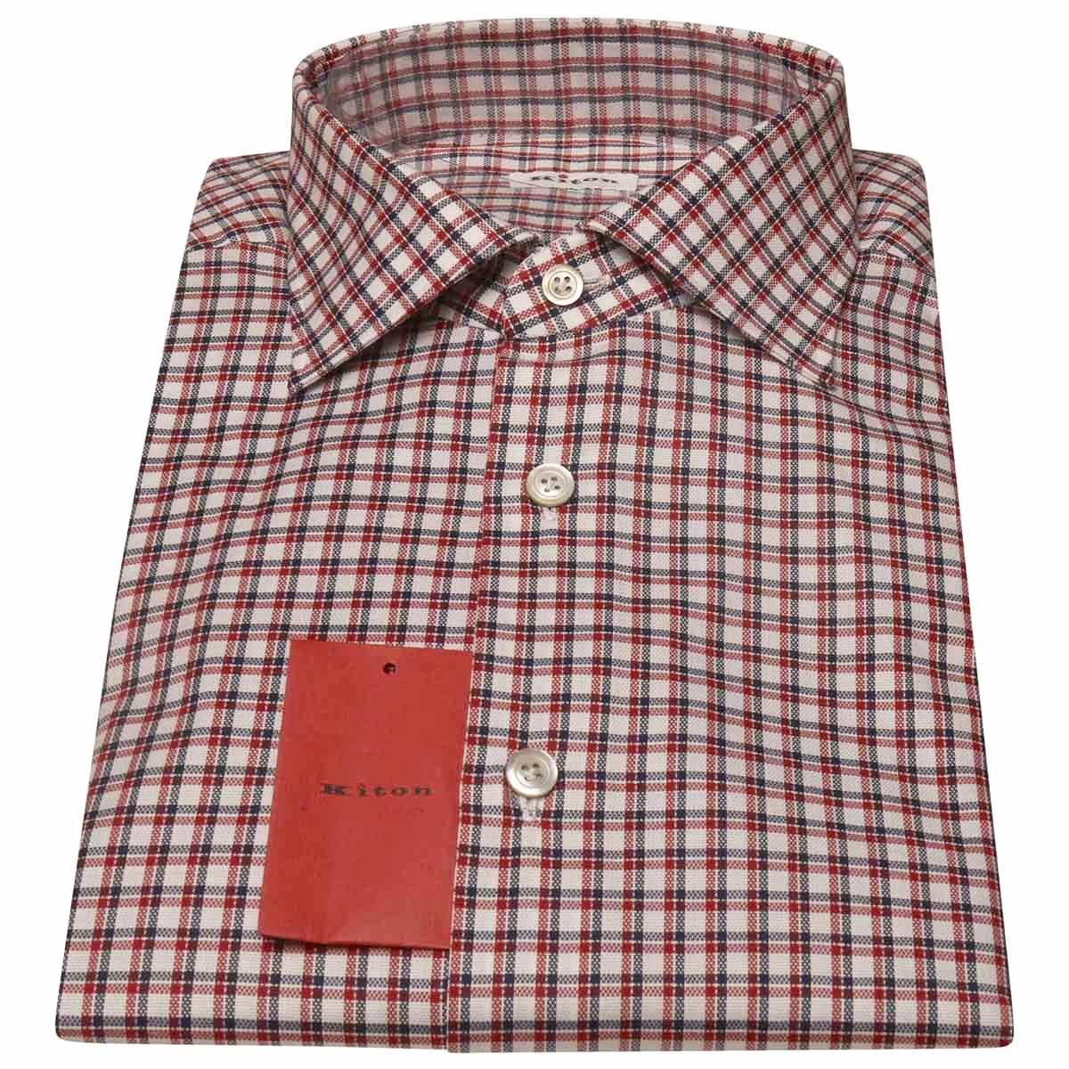 KITON Multicolor Cotton Shirt