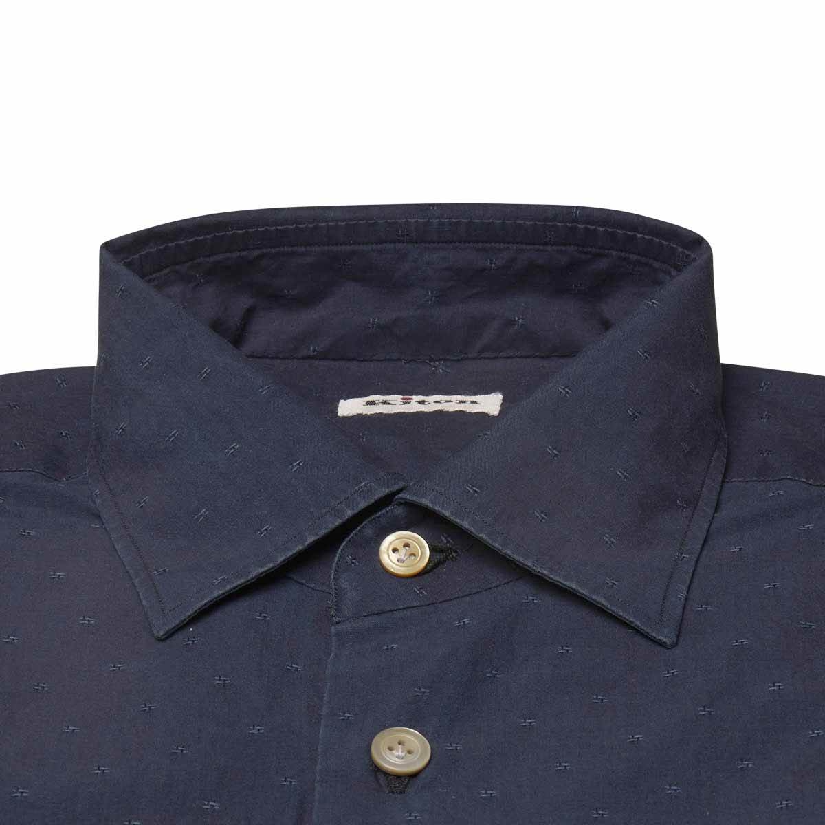 Kiton KITON Blue Cotton Shirt Blue 001