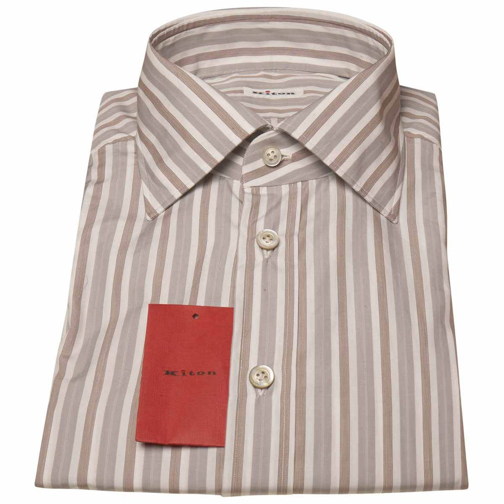 KITON Multicolor Cotton Shirt