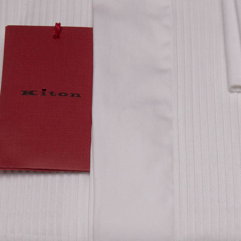 KITON White Cotton Shirt