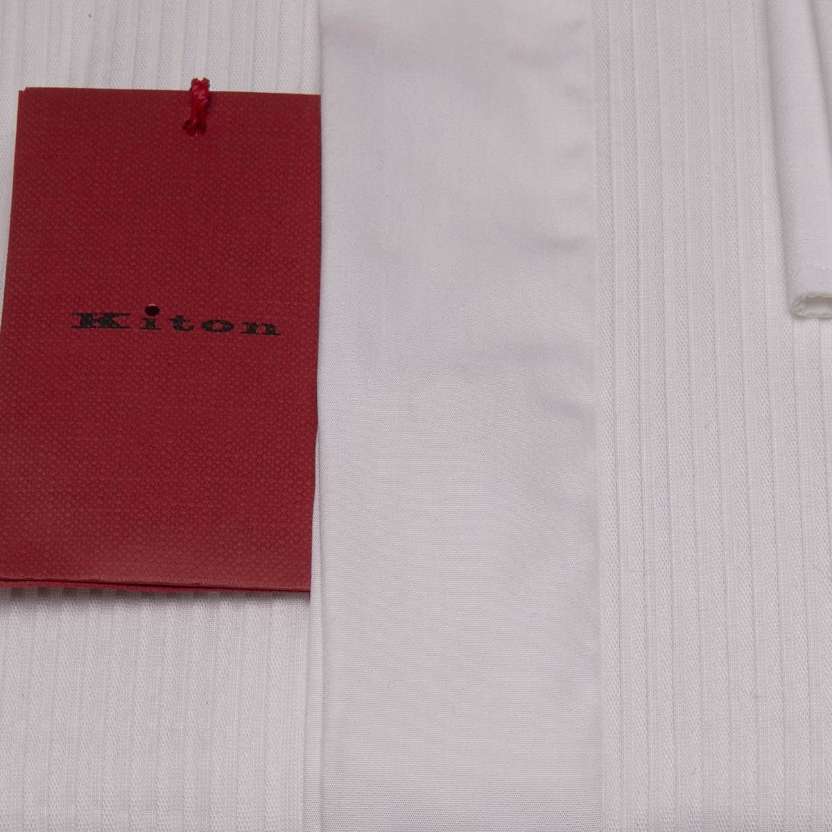 KITON White Cotton Shirt
