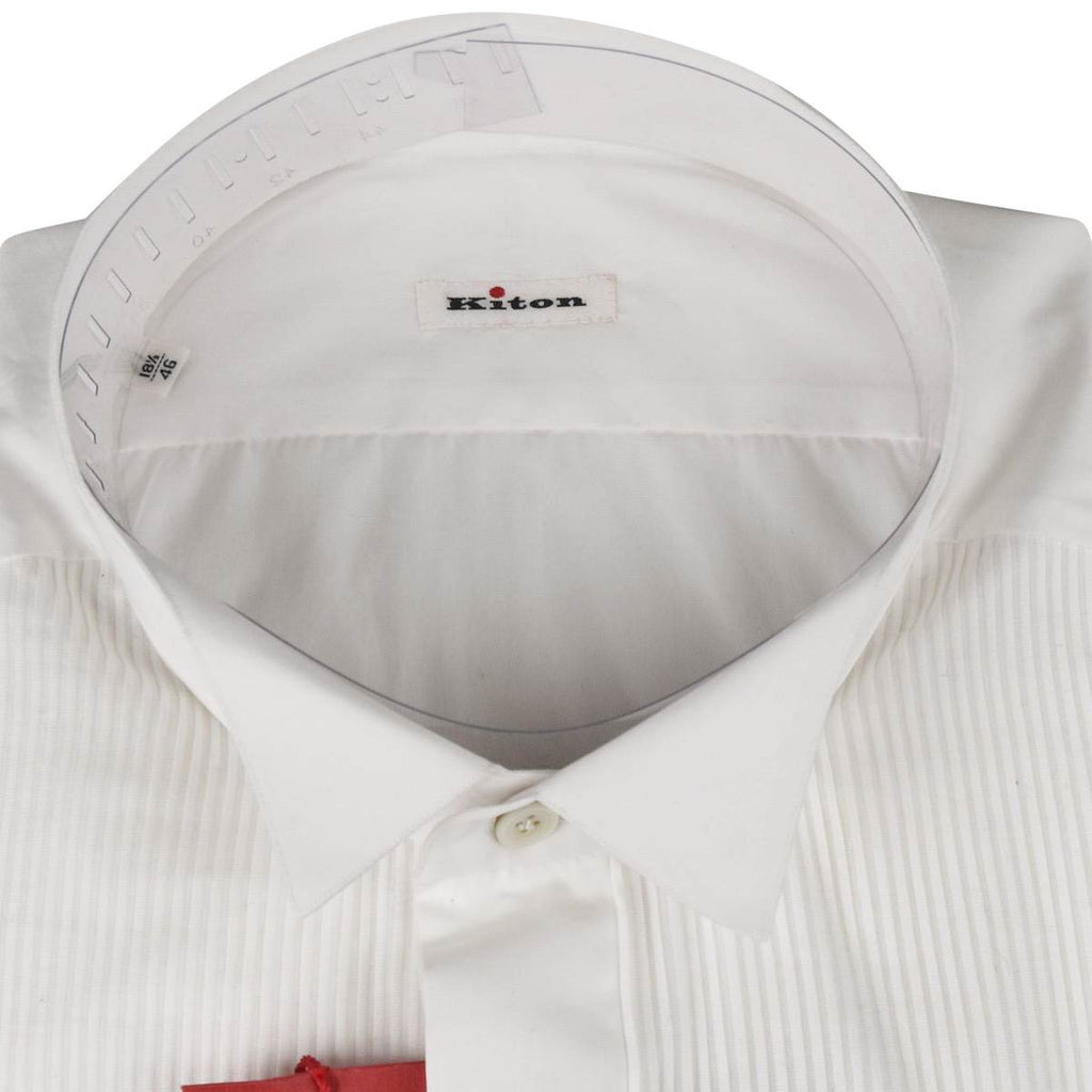 KITON White Cotton Shirt