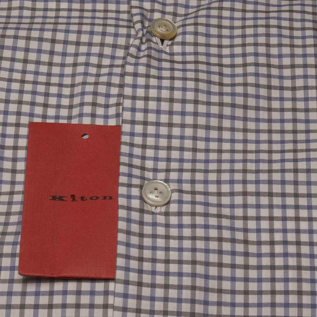 Kiton Multicolor Cotton Shirt