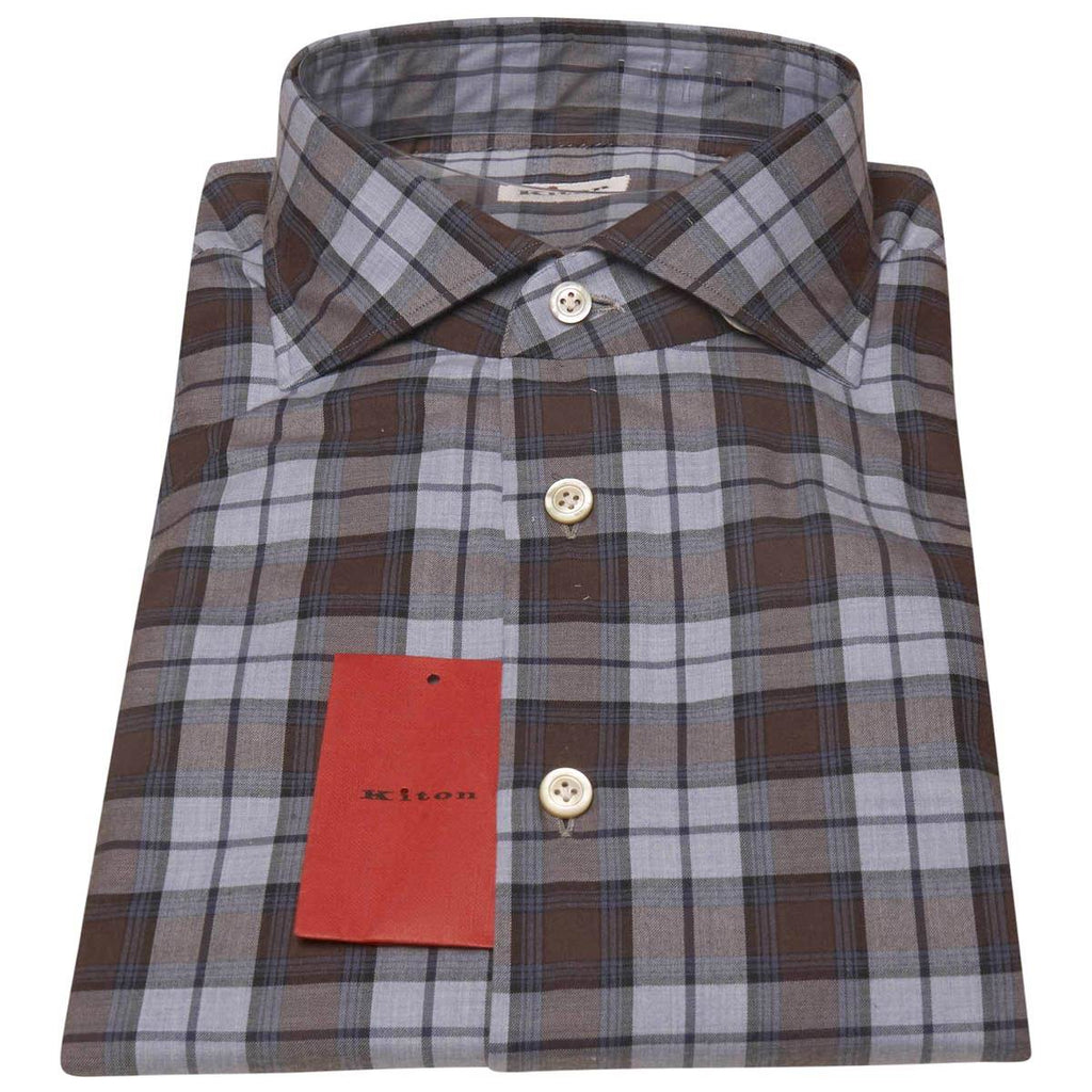 KITON Multicolor Cotton Shirt