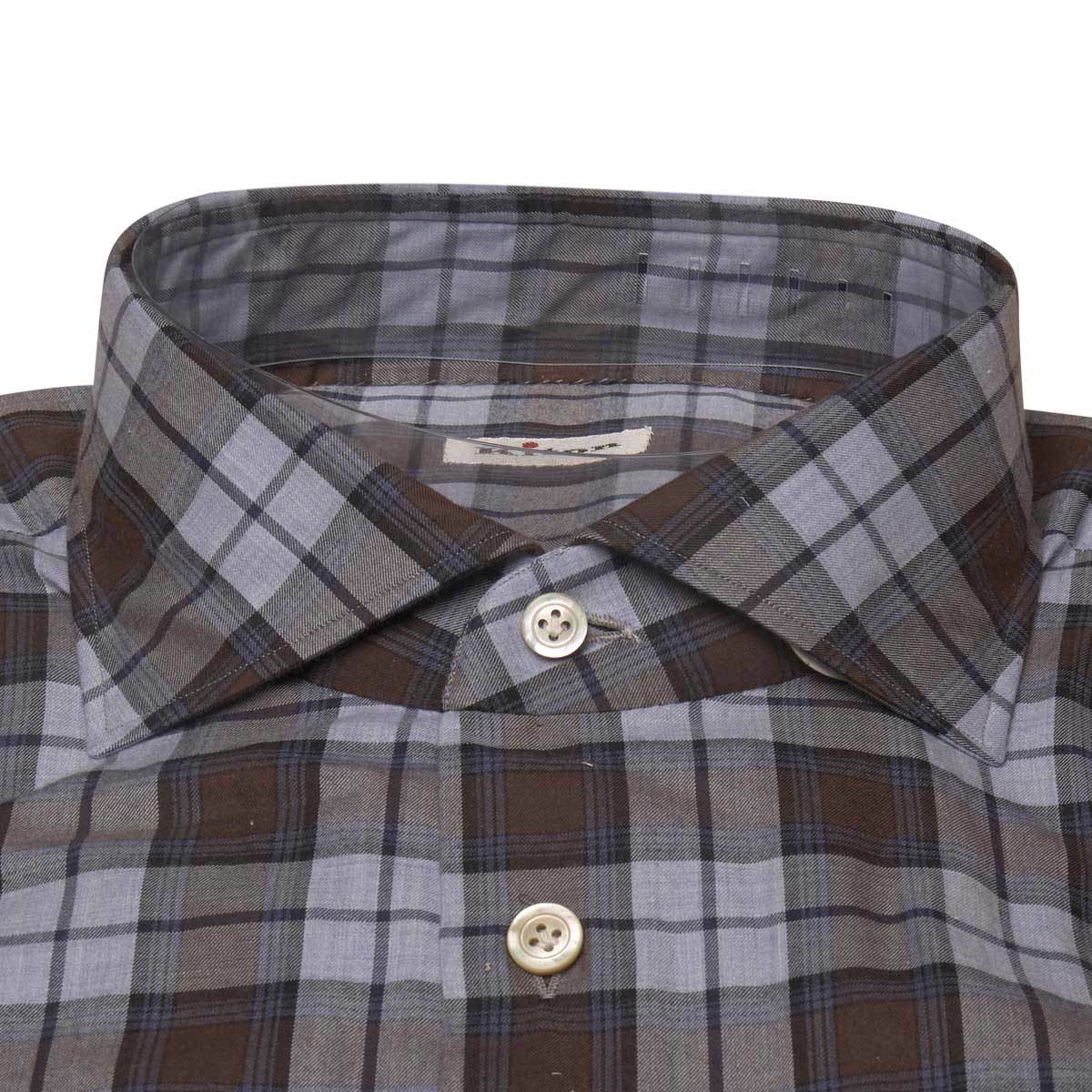 KITON Multicolor Cotton Shirt
