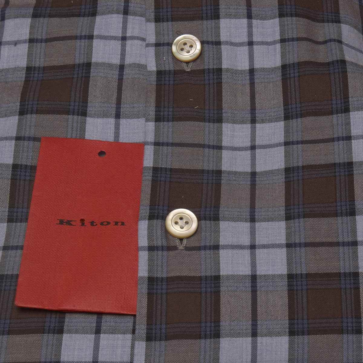 KITON Multicolor Cotton Shirt