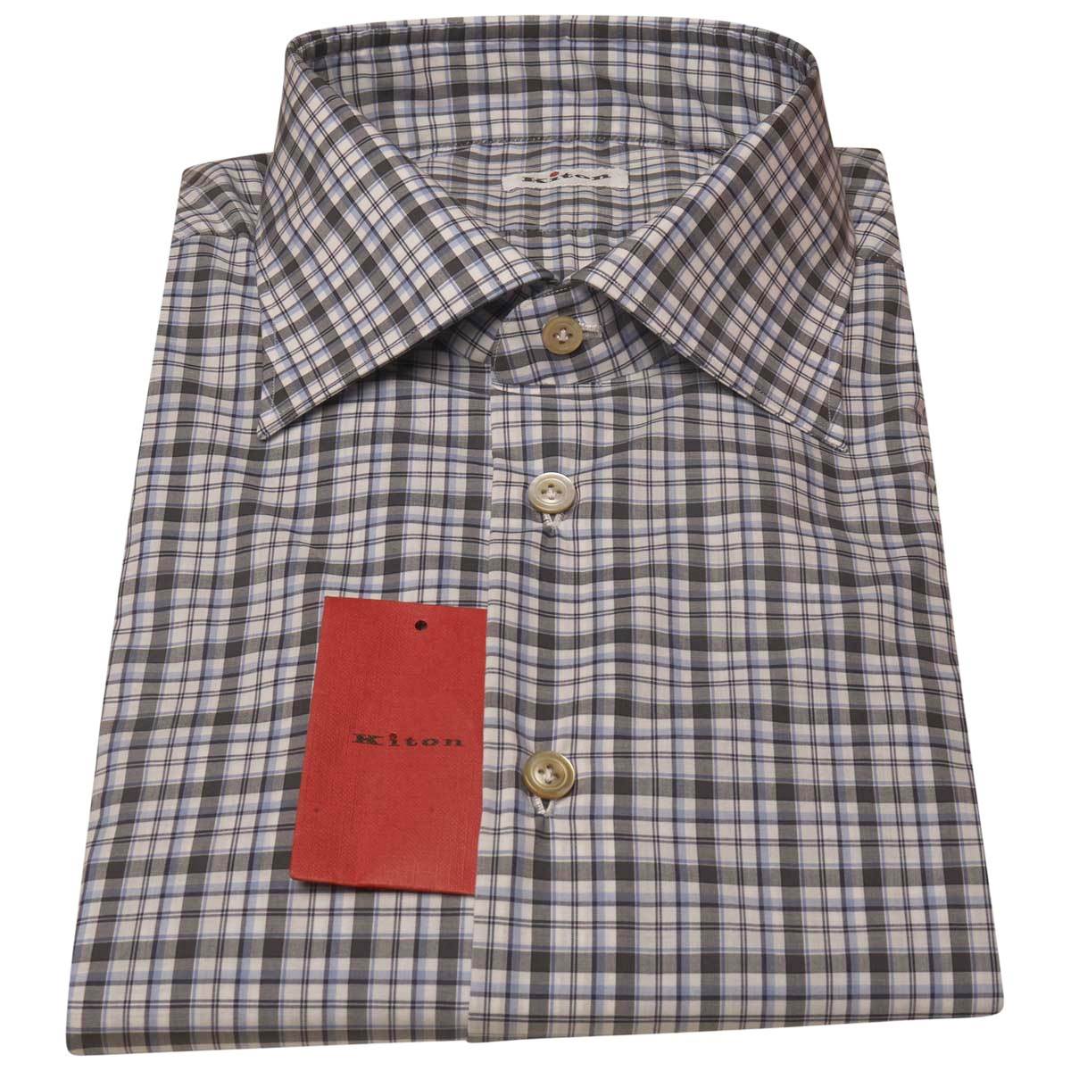 KITON Multicolor Cotton Shirt
