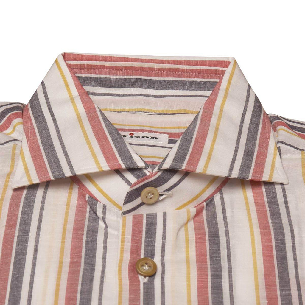 Kiton KITON Multicolor Linen Cotton Shirt Multicolor 001