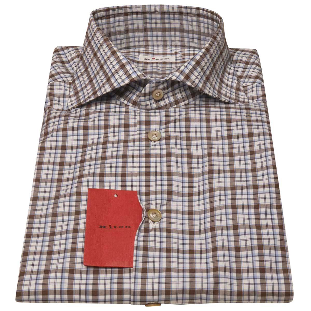 KITON Multicolor Cotton Shirt