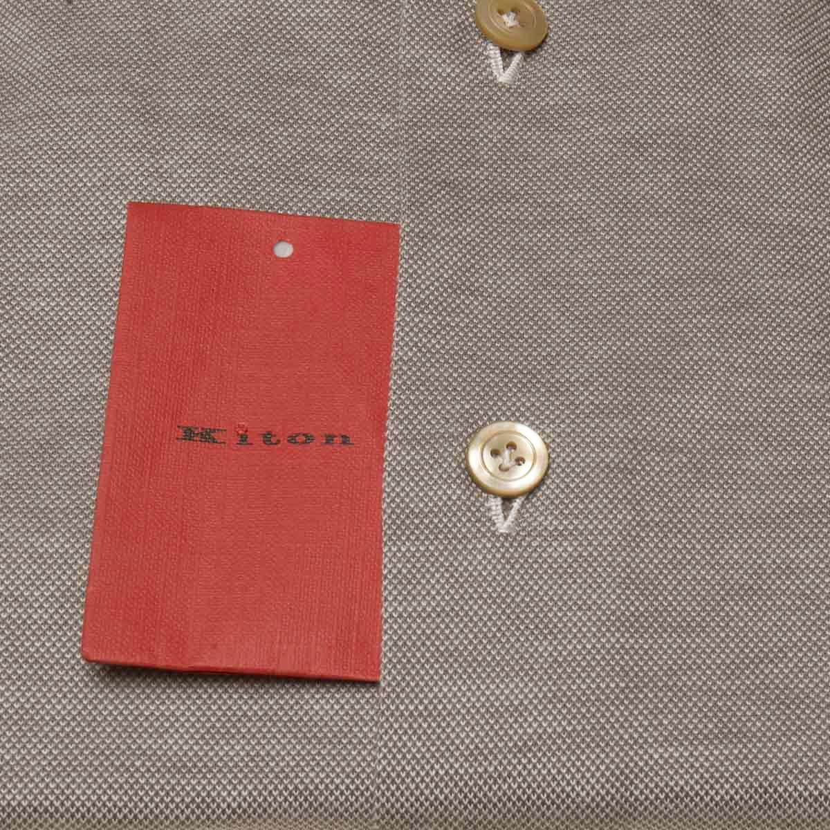 KITON Gray Cotton Shirt