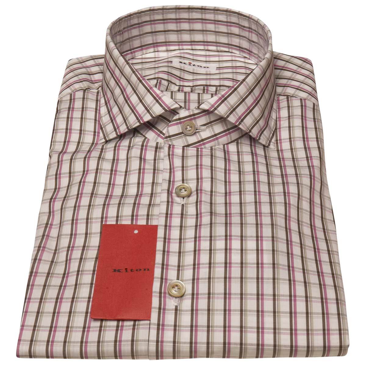 KITON Multicolor Cotton Shirt