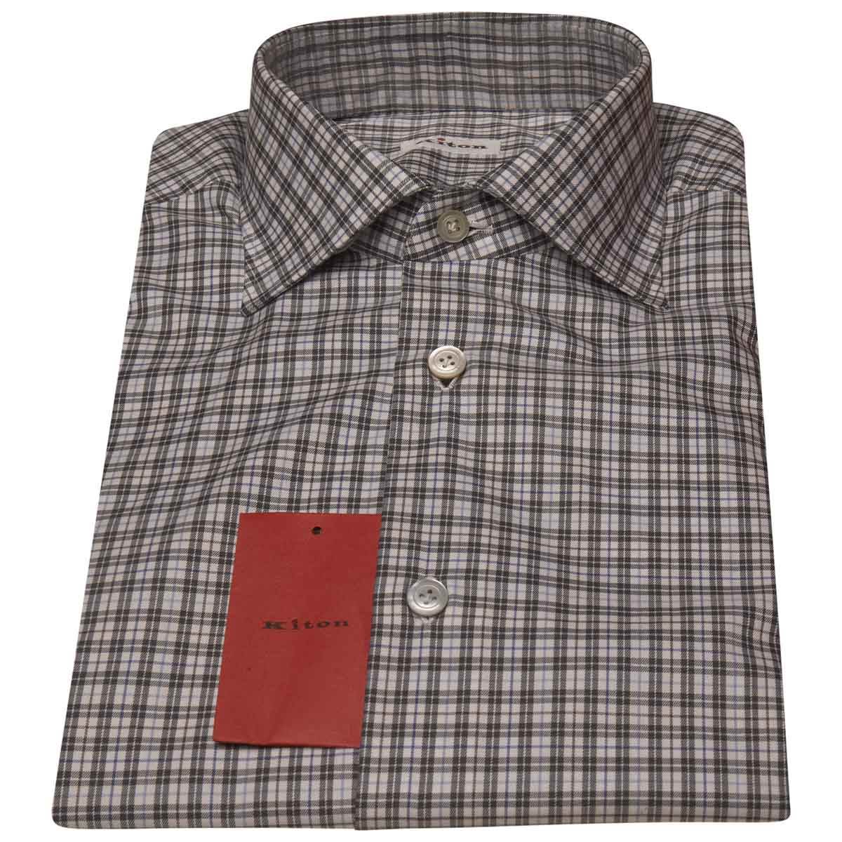KITON Multicolor Cotton Shirt