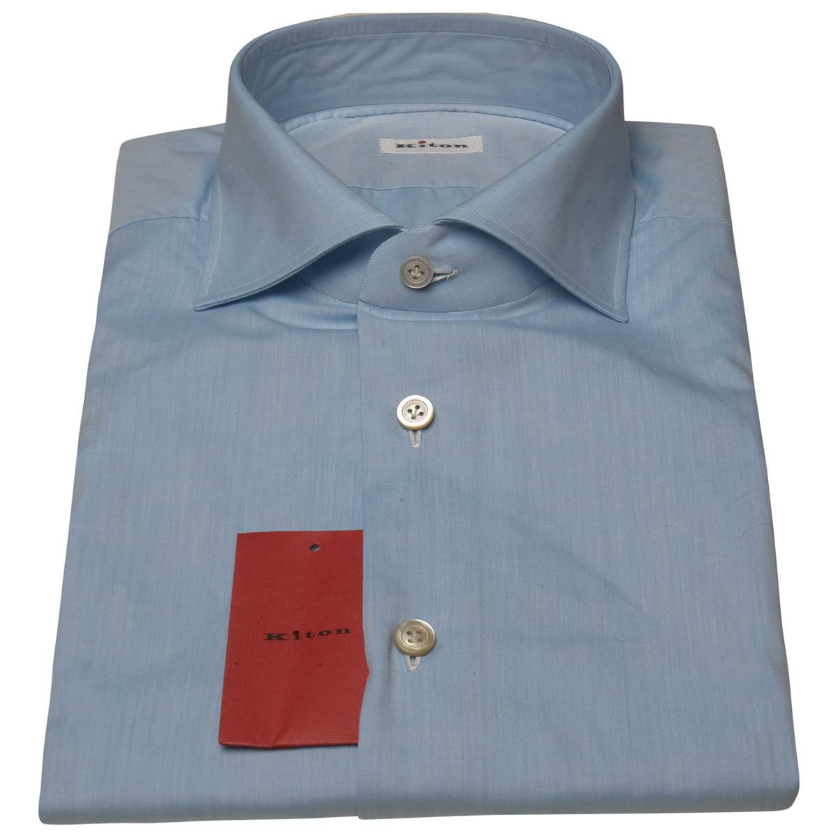 Kiton KITON Light Blue Cotton Shirt Light Blue 000