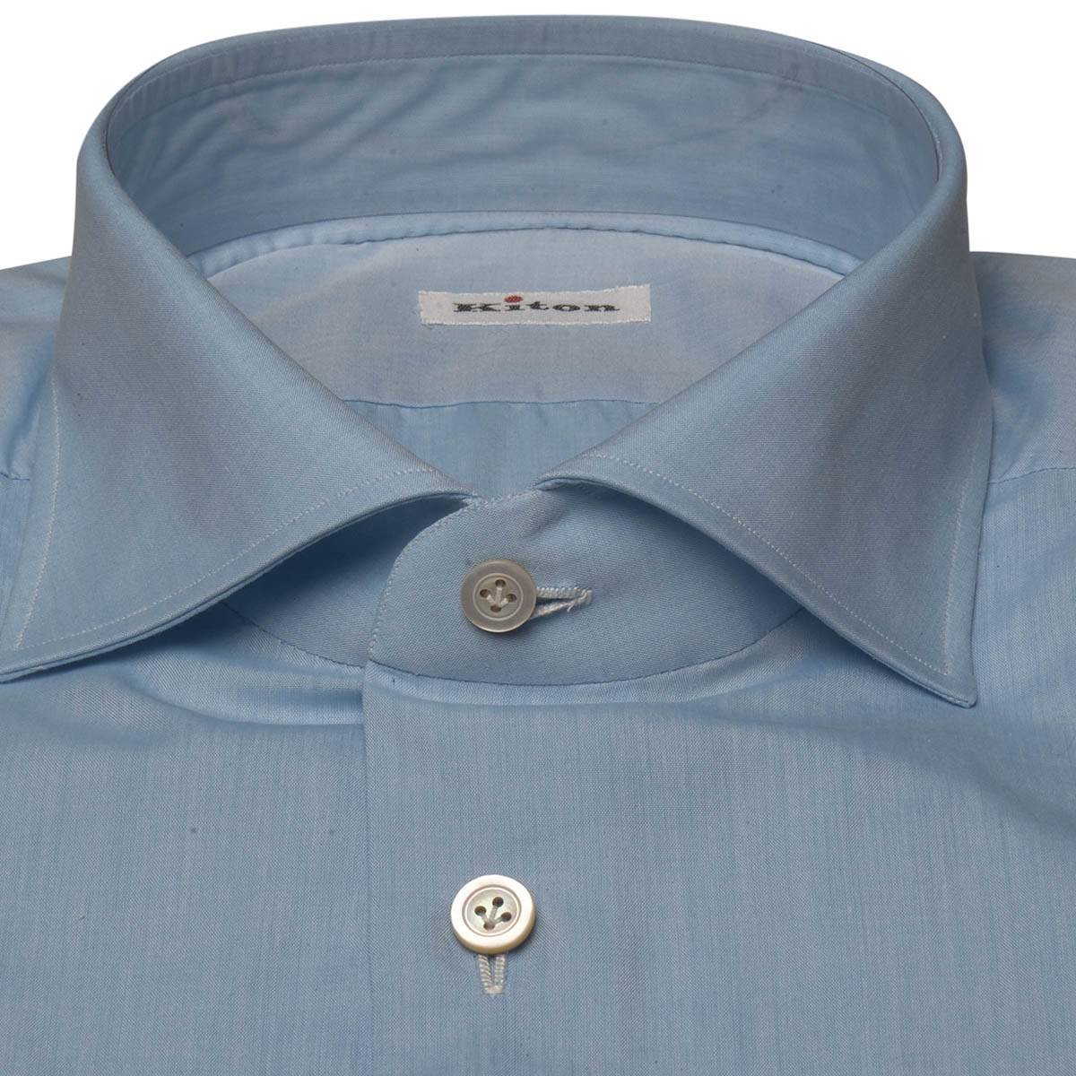 Kiton KITON Light Blue Cotton Shirt Light Blue 001
