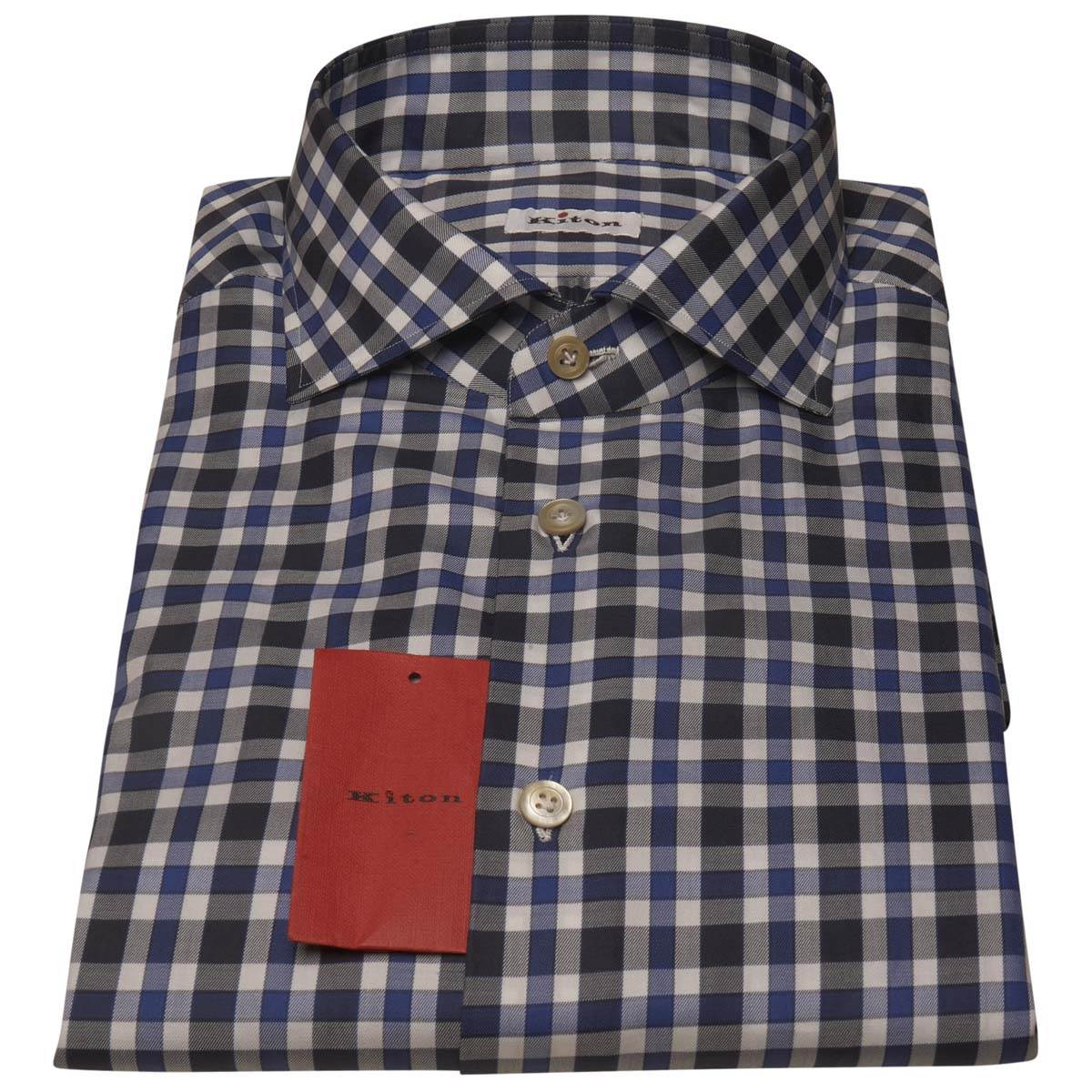 KITON Multicolor Cotton Shirt