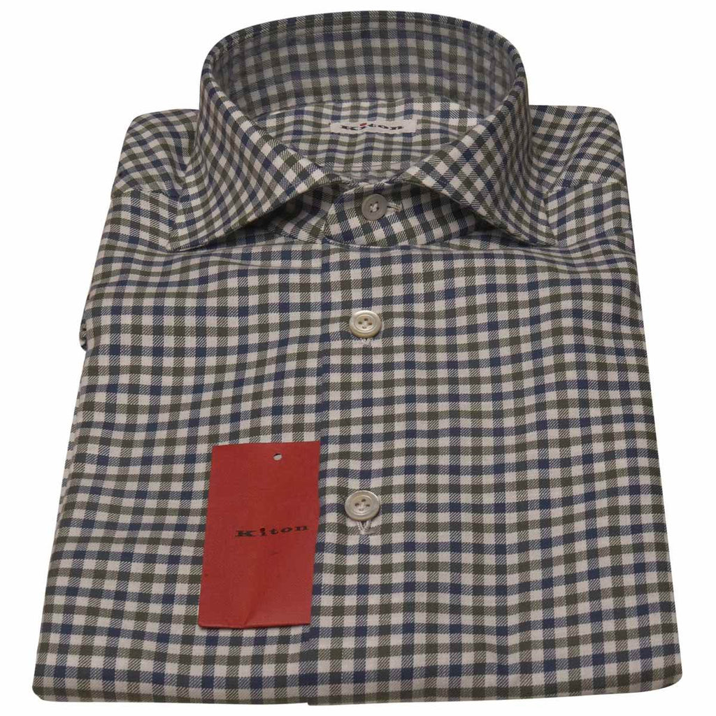 KITON Multicolor Cotton Shirt