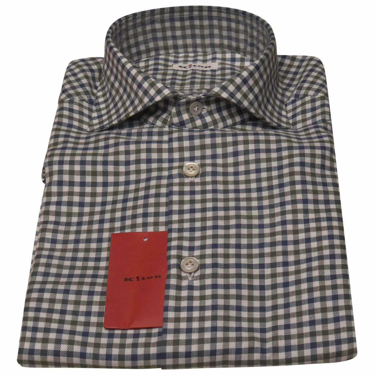 KITON Multicolor Cotton Shirt