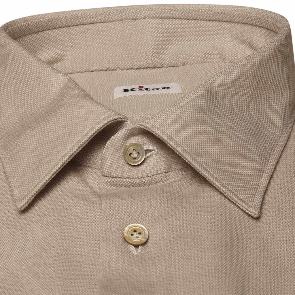 Kiton KITON Beige Cotton Shirt Beige 001